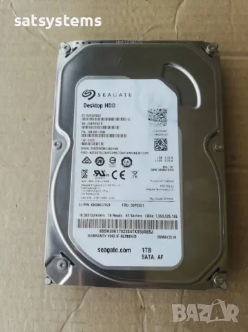 Хард диск Seagate Barracuda Desktop HDD ST1000DM003 1TB SATA 6.0Gb/s, снимка 3 - Твърди дискове - 47839941