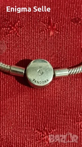 Оригинална сребърна гривна Пандора - Pandora Moments, снимка 4 - Гривни - 50305969
