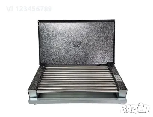 Българска скара GIP Rubino 900W с капак, снимка 2 - Скари - 48357949