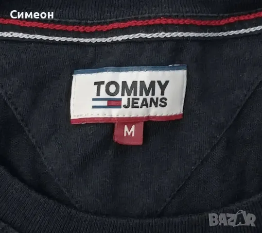 Tommy Jeans T-Shirt оригинална дамска тениска М памучна фланелка, снимка 3 - Тениски - 48613592