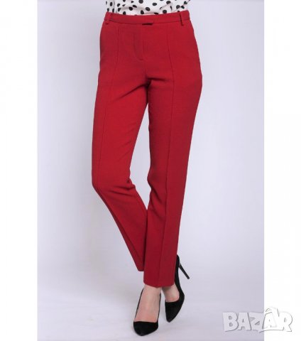 Червен дамски панталон Melli London EU 46, снимка 1 - Панталони - 18357871