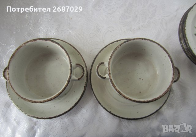 Марков сервиз от 8 части Керамика, съд, чиния, купа stoneware, снимка 9 - Сервизи - 28949879