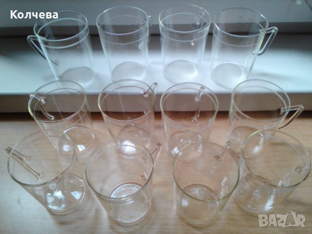 продавам комплект чаши йена глас общо за 15 лв. всички