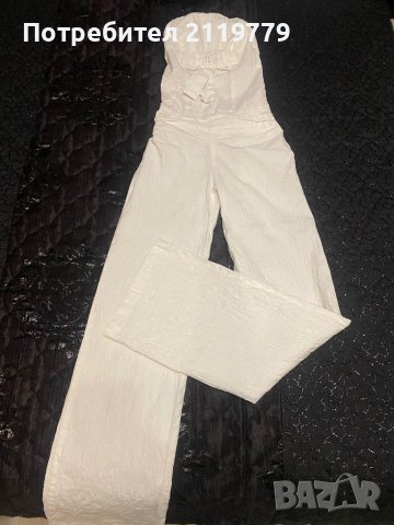 Дамски бял гащеризон , снимка 5 - Гащеризони - 43863405