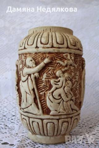 Много красива старинна ваза, снимка 2 - Вази - 51424207