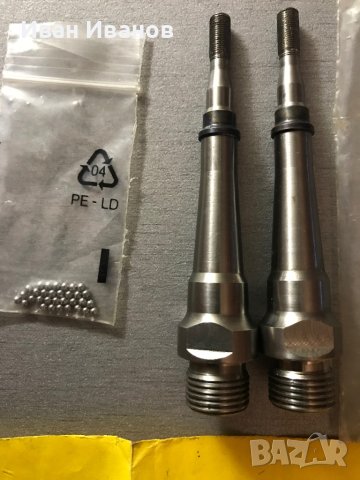 Титаниеви оси за педали XT