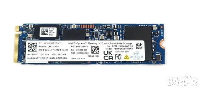 Нов SSD Диск HP Intel Optane 32GB + 512GB SSD NVMe 2280, снимка 1