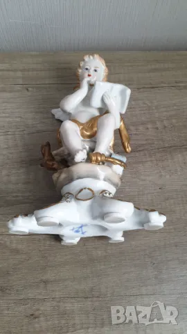 Стара порцеланова фигура-ангелче, снимка 8 - Колекции - 47258290