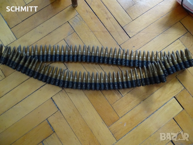 КАРТЕЧНА ЛЕНТА ЗА НЕМСКА КАРТЕЧНИЦА MG 42 С ОКОЛО 1ОО ПАТРОНА, снимка 3 - Колекции - 52055738