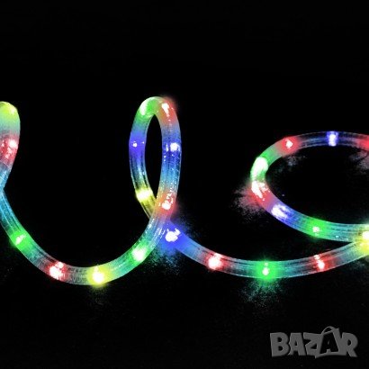 Светещ LED RGB шарен маркуч 10 метра/Коледа/Нова година/Парти украса, снимка 2 - Други - 34956191