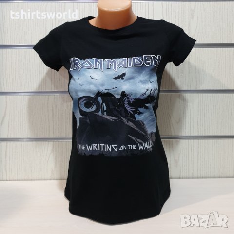 Нова дамска тениска на музикалната група Iron Maiden – The Writing On The Wall, снимка 6 - Тениски - 36598848