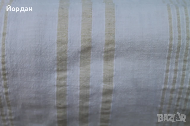 Ленен ръчнотъкан чаршав за легло с дантела, снимка 7 - Антикварни и старинни предмети - 50701879