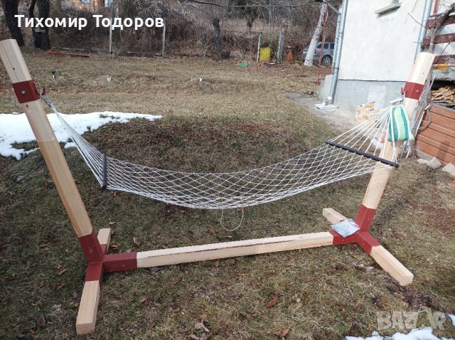 Нова разглобяема градинска конструкция за хамак