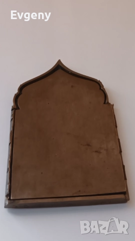 Руска бронзова икона от 19век , снимка 12 - Икони - 52726509