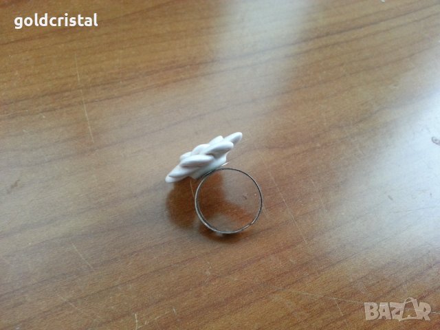 Български костен порцелан Бононя пръстен, снимка 3 - Антикварни и старинни предмети - 39554319