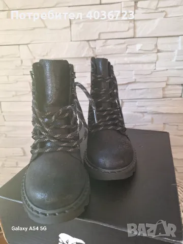 Дамски зимни боти естествена кожа номер 36, снимка 2 - Дамски боти - 47933717