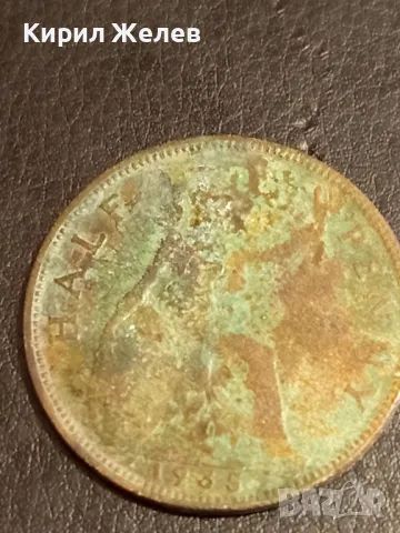 Стара монета 1/2 пени 1935г. Великобритания Крал Джордж пети 26427