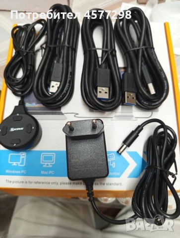 USB 3.0 Displayport KVM превключвател за 3 компютъра и 2 монитора, снимка 5 - Други - 51553304