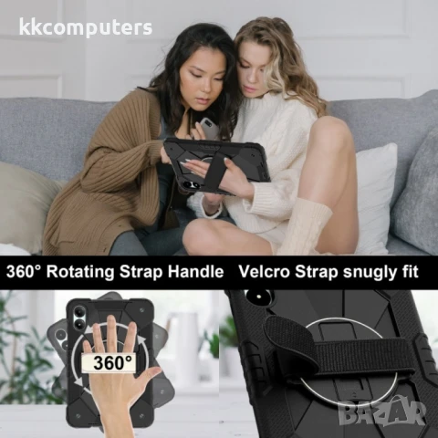 Xiaomi Redmi Pad Pro 12.1 Silicone Hybrid PC Tablet Case /Shoulder Strap Удароустойчив Калъф и Проте, снимка 10 - Калъфи, кейсове - 51024306