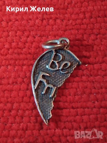 BEST FRIEND - СРЕБЪРНО МЕДАЛЬОНЧЕ - СЪРЧИЦЕ - Най-ДОБЪР ПРИЯТЕЛ СРЕБРО 925 АРТ ПЕНДАНТ 27171, снимка 2 - Колиета, медальони, синджири - 39318922