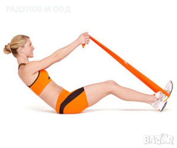 Ластична лента за аеробика, йога, пилатес Радулов-М, 15*100 см, различни цветове