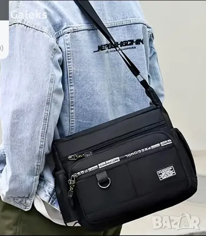 Мъжка практична пътна чанта /Удобна от черен оксфордски плат!, снимка 2 - Чанти - 50222758