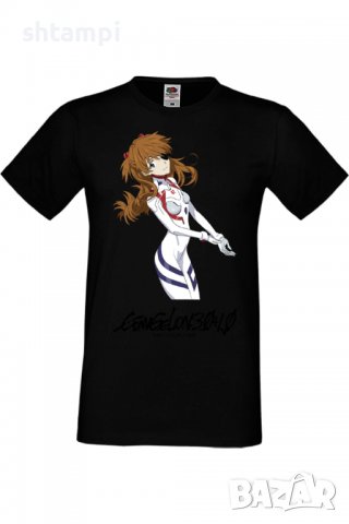 Мъжка тениска Evangelion Asuka Langley Soryu,Анимация,игра,Празник,Повод,