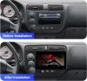 Мултимедия, Двоен дин, за Honda Civic, Андроид, навигация, 2 Дин Хонда, плеър, с Android, Civic 2005, снимка 7