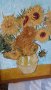 Картина,Слънчогледи-размер 51/37,рисувана на ръка., снимка 3