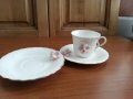 Стар български костен порцелан Бононя чашка за кафе , снимка 1 - Антикварни и старинни предмети - 39470968