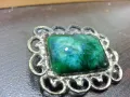 стара брошка с камък , снимка 2