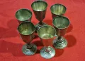 Комплект антикварни сребърни чашки , снимка 4