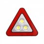 3 в 1 LED работна лампа, LED авариен триъгълник + соларно зареждане, снимка 1 - Аксесоари и консумативи - 26497261
