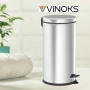 Кофа за смет с педал Vinoks 409400, 3л., инокс, снимка 4