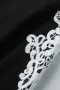 Дамска блуза в черно с дълги ръкави с бродерия и деколте с цип, снимка 8