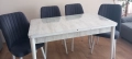 Комплект трапезна разтегателна маса + 4 стола, снимка 2