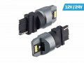 Лампа VISION P27W (T25) 12 / 24V 6x 3020 SMD LED, неполярна, CANBUS, бяла, 2 бр.58338, #1000053003, снимка 1