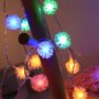 Многоцветни коледни LED лампички с топчета, снимка 4