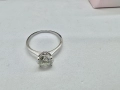Сребърен пръстен с мойсанит (Диамант) 2 карата, снимка 9