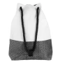 Дамска раница, Черно - Бяло, 39x9x43см., снимка 2