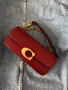 Дамска червена чанта Coach , снимка 1