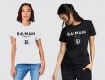  Дамска тениска BALMAIN Paris принт , снимка 1 - Тениски - 28093398