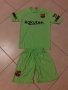 Детски Екип  Електриково-Зелен Лео Меси Барселона Комплект от 4 до 12г Тениска + Шорти, снимка 3