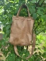 ЕСТЕСТВЕНА кожа голяма кафява чанта Cowboys bag+ дълга дръжка , снимка 8