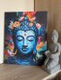 Картина Буда на платно 40х50 см, снимка 1 - Картини - 43969240