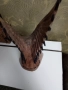 Дърворезбован орел-52см, рогове за вино с поставка, снимка 5