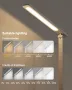 LONGTOO LED настолна лампа, димируема с 5 яркости и 5 цветови режима, 9 W, бяла, снимка 2