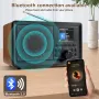 DAB+ и FM цифрово радио с Bluetooth от BIAOQINBO цветен дисплей , снимка 3