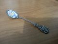 Посребрена лъжичка с имайл , снимка 2