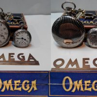 Джобен часовник ОМЕГА OMEGA сребро, снимка 1 - Джобни - 32497415